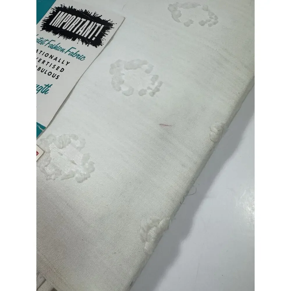 Vintage Fabric 1960s COTTON 4 Yards RN 17682